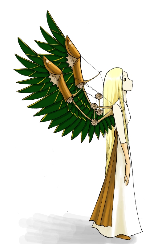 Winged character for mangaka.co.uk