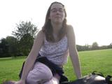 Chilling in a park in south Cambridge: Rachael... 