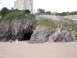A great cave on Tenby beach 
