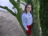 Rachael up a tree 