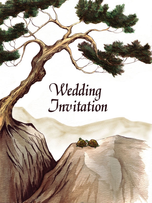 Wedding invitation for my sister