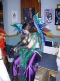 Karen won an award for this costume of some Final Fantasy Summon. 
