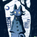 Thumbnail DALL·E 2022-09-01 11.07.33 - cat totem in a trenchcoat, moonlit night, cityscape, studio ghibli 1982.png 