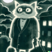 Thumbnail DALL·E 2022-09-01 11.07.38 - cat totem in a trenchcoat, moonlit night, cityscape, studio ghibli 1982.png 