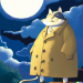Thumbnail DALL·E 2022-09-01 11.08.14 - tall lumpy cat in a trench coat on a moonlit night, studio ghibli animated film still 1982.png 