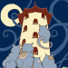 Thumbnail DALL·E 2022-09-01 11.08.38 - tower of cats huddling under a trench coat on a moonlit night, studio ghibli 1982.png 