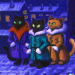 Thumbnail DALL·E 2022-09-01 11.09.34 - three cats in a trenchcoat on a moonlight night snes 1985.png 
