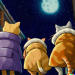 Thumbnail DALL·E 2022-09-01 11.10.08 - three cats sharing a trenchcoat on a cold moonlit night studio ghibli.png 