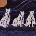 Thumbnail DALL·E 2022-09-01 11.10.39 - three cats in a trenchcoat on a moonlight night ukiyo-e woodblock print stylized colour hokusai.png 
