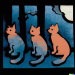 Thumbnail DALL·E 2022-09-01 11.10.48 - three cats in a trenchcoat on a moonlight night ukiyo-e woodblock print stylized colour.png 