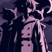 Thumbnail DALL·E 2022-09-01 11.11.33 - a figure in a trenchcoat on a moonlit night but inside it's actually three anime cats standing on each others' shoulders.png 