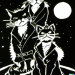 Thumbnail DALL·E 2022-09-01 11.11.48 - three manga cats sharing a trenchcoat on a moonlight night dramatic lighting detailed line art india ink 2007.png 