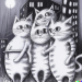 Thumbnail DALL·E 2022-09-01 11.16.08 - three cats sharing a trenchcoat on a moonlight night dramatic lighting cityscape pencil shading.png 