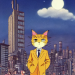 Thumbnail anthropomorphic catboy vincent adultman, full body dramatic pose, moonlit cityscape, studio ghibli anime film, 1987-0.png 