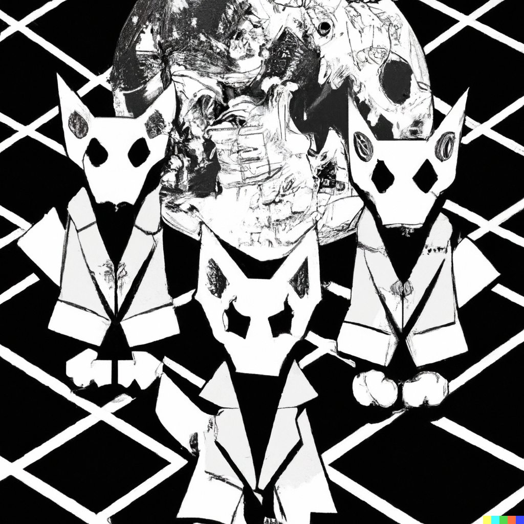 DALL·E 2022-09-01 11.13.27 - escher style moonlit cats in trenchcoats.png 